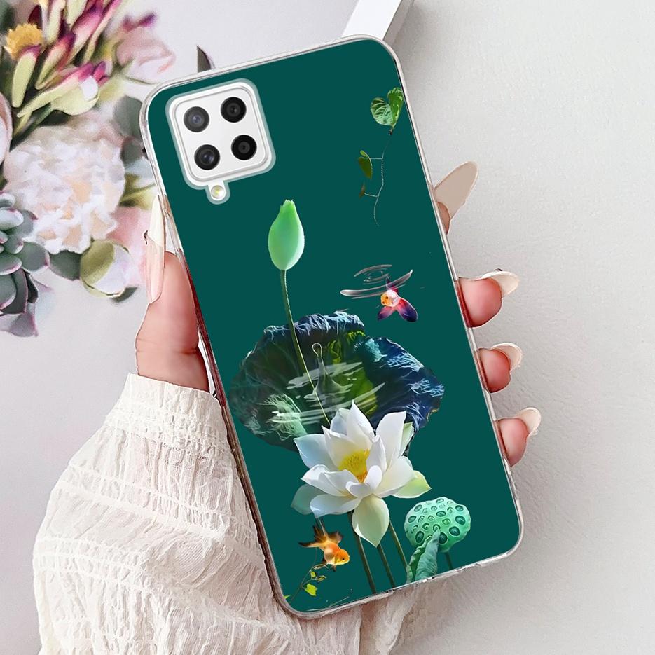 Чехол для Samsung Galaxy A22 4G Цветы Расписной Чехол Мягкий Тонкий Чехол для Телефона Для Samsung A22 A 22 Galaxy A42 5G Чехлы Сумки