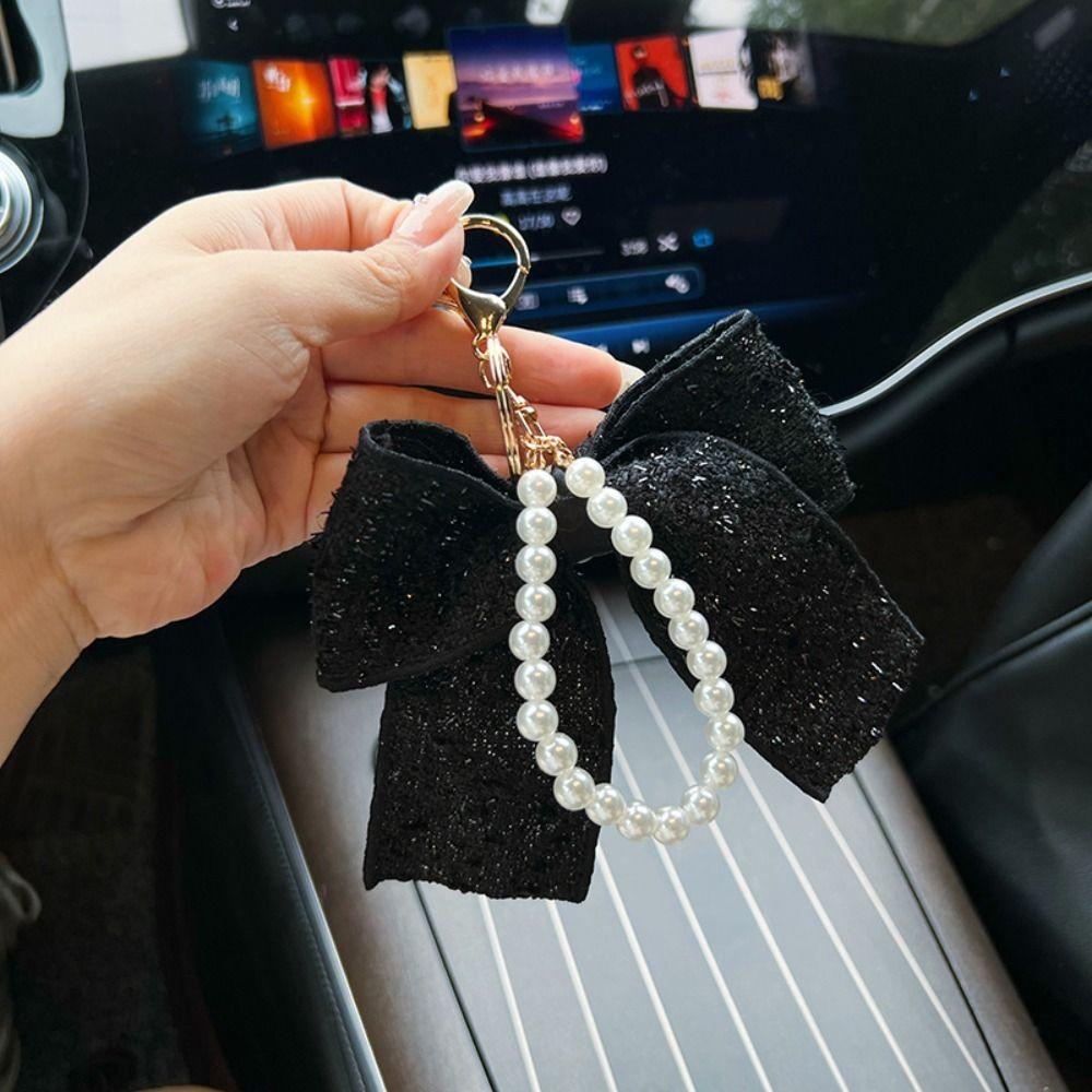 Брелок в корейском стиле с бантиком-бабочкой Кавайный подвес для сумки Модный брелок для автомобиля Вечеринка