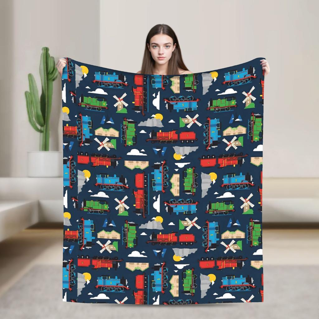 Плед Томас и Друзья Качество Теплый Мягкий Мультяшный Плед Зимний Путешествия Диван Кресло Софа Кровать Пушистый Покрывало