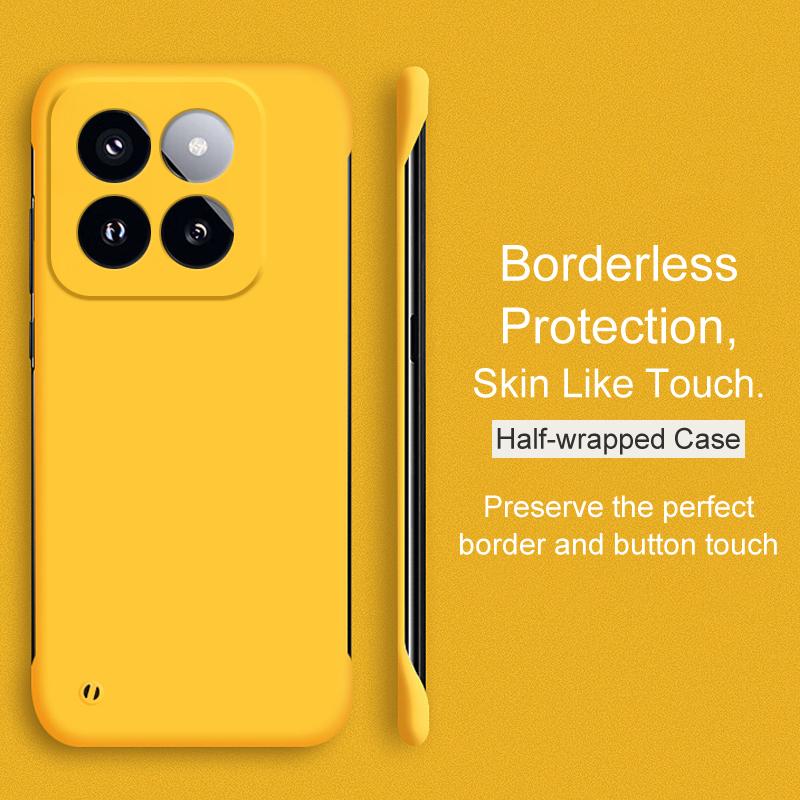 Ультратонкий жесткий чехол из ПК без рамок в карамельном цвете для Xiaomi Mi 14 13 13T 12 12X 12S 11 11T 11i 11X Pro Lite Ultra Back Cover Coque