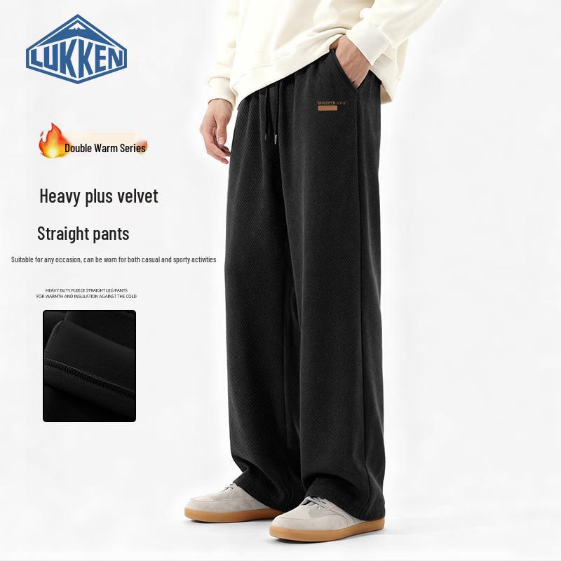 LUKKEN Men's Fleece-Lined Straight-Leg Casual Sport Pants