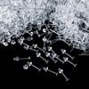 Diy Ear Jewelry Transparent Ear Plug Earring Needle Invisible Plastic Ear Stick Flat Blank Ear Stud Plug