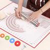 Silicone Pastry Mat Silicone Rolling Pin Adjustable Rolling Pin Rolling Pin Pastry Mat Graduated Baking Silicone Brushes for Pastry Pizza Pasta