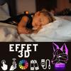 Lampe De Chevet LED - Renard - Hologramme - 3D - Multicolore - Tactile
