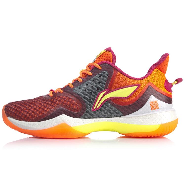 Бадминтонные кроссовки Li Ning Женские Низкие Оранжево-красные AYAQ002-2