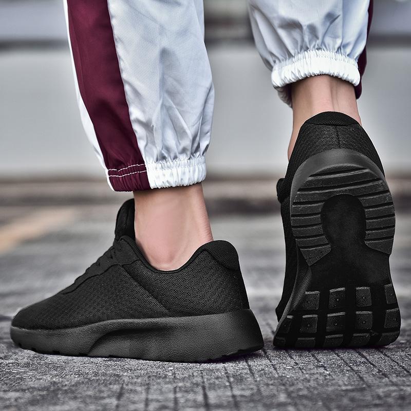 Модная обувь мужская и женская, большие портативные спортивные туфли с сетчатым верхом, дышащие повседневные кроссовки, трендовая мужская обувь