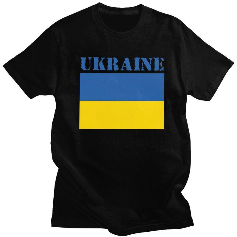 Мужские футболки с флагом Украины на заказ, чисто хлопковые футболки, одежда