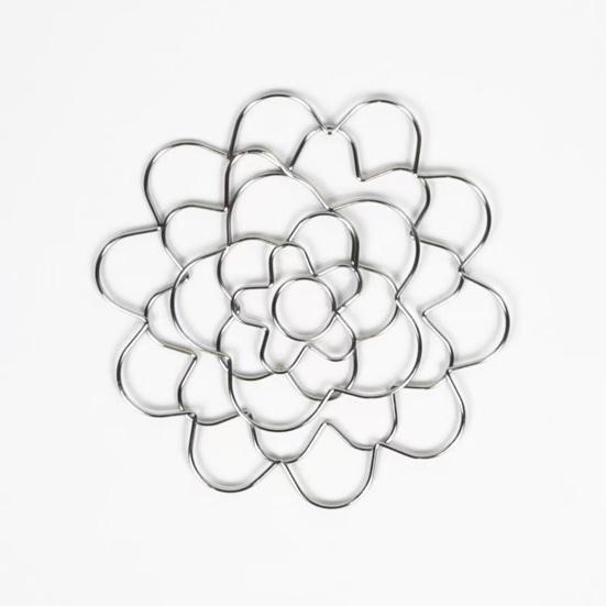 3 Pcs Stainless Steel Flower Grid 4/5/6 Inch Floral Arranging Tool Reusable Wire Flower Frog Grid for Easy Flower Arrangement