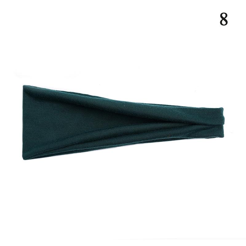 1 шт. Женская повязка на голову Тюрбан Однотонная Эластичные резинки для волос Повязка для волос для йоги Модная повязка для макияжа Обруч для волос Аксессуары для волос