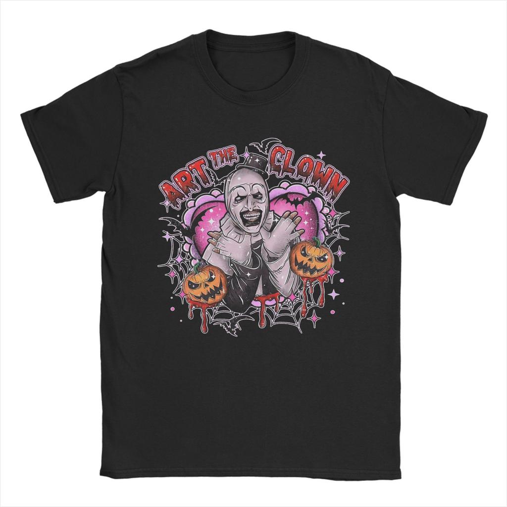 Men's Terrifier Mister Nice Clown T Shirt Horror Movie 100% Cotton Clothing Vintage Short Sleeve Crew Neck Tees Printed T-Shirt