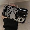 Gothic Skull Graffiti Pattern Design Protective Cover for iPhone 17 16 15 14 13 12 11 16E Series Pro Max Plus