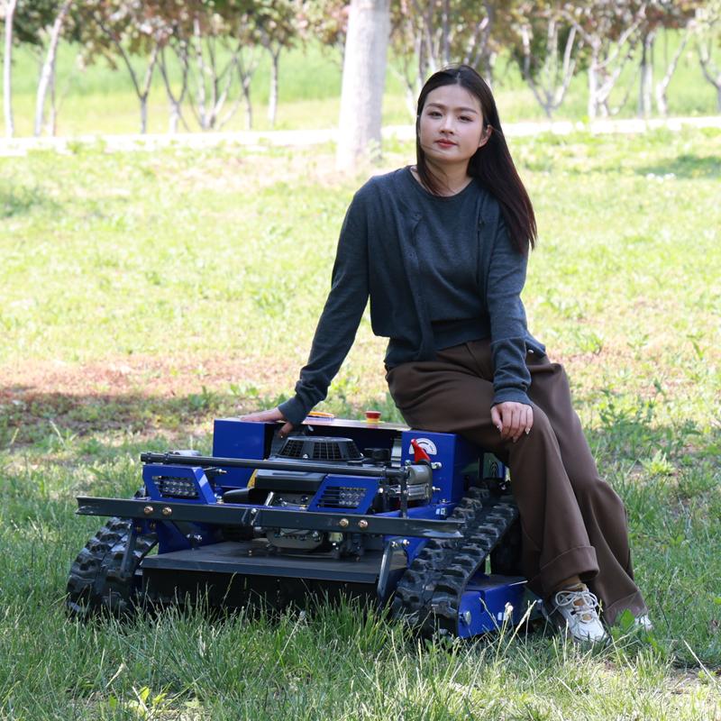 CE EPA All Terrain Tracked RC Lawn Mower Embankment River Slope Remote Control Grass Cutter