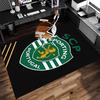 1pc Sporting CP logo Print Area Rug - Soft,Washable Non-Slip Indoor Mat for Office Chairs,Living Room,Home Office Decorative Rug