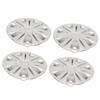 4 шт. 13-дюймовый колпак ступицы колеса серебристый колпак обода ступицы колеса универсальный подходит для большинства автомобилей грузовиков фургонов