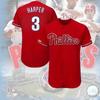 Вышитая бейсбольная форма Philadelphia Phillies для оптовой продажи, импортная ткань из бамбукового волокна, доступна в различных цветах и размерах
