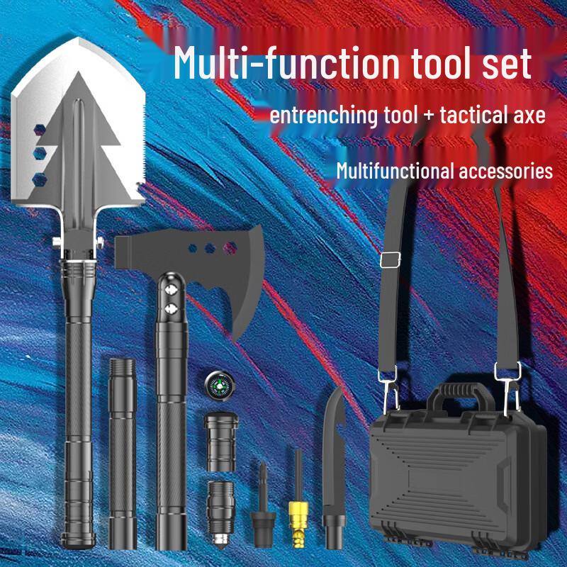 Tiejining Multi-function Engineer Shovel Axe Set