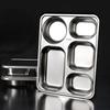 304 Stainless Steel 5-Compartment Lunch Tray