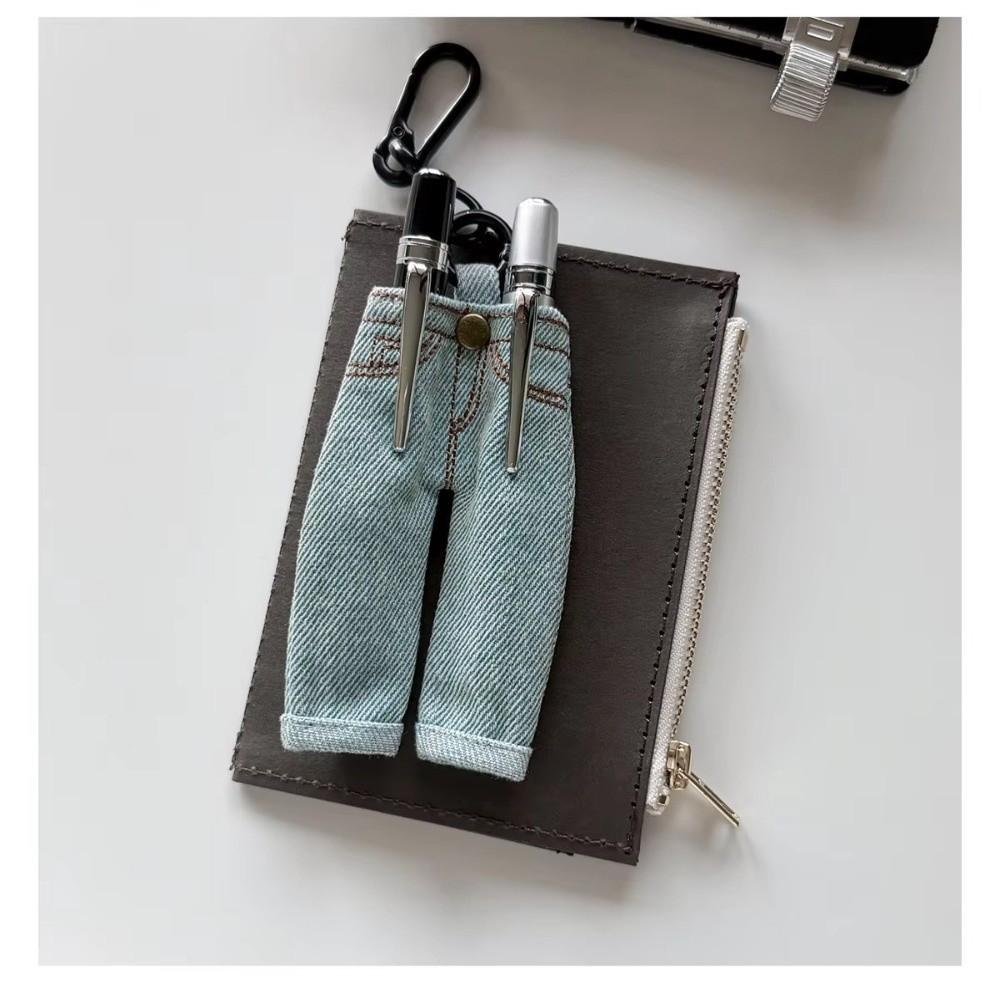 Denim Denim Pen Holder Jean Pants Planner Clip Retro Pencil Holder Charm Journaling Supplies