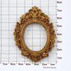 Creative Retro Oval Photo Frame Resin Accessories for DIY Crafts and Headdress 