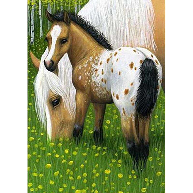 DIY 5d Алмазная вышивка животное вышивка крестиком лошадь алмазная живопись полный круглый стразы мозаика стены книги по искусству подарок домашний декор