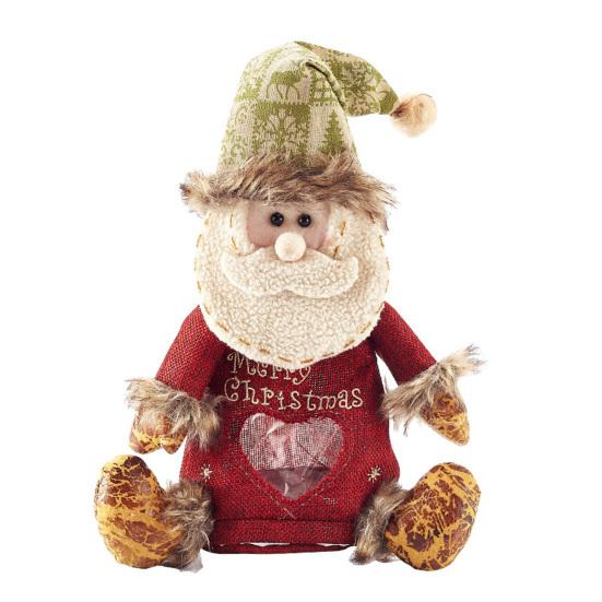 Рождественский подарочный пакет на молнии праздничный Санта-Клаус снеговик лось конфетный пакет рождественская упаковка подарочный держатель для праздничных принадлежностей