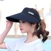 Beach Sunscreen For Women Wide Brim UV Protection Empty Top Hat Korean Style Hat Women Cap Sun Hat