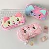 Cartoon Cat Y2K Stationery Bag Desktop Storage Plush Pencil Pouch Korean Style Pencil Case  Women