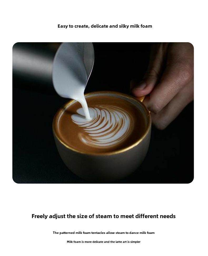 Компактная полуавтоматическая итальянская эспрессо-машина для дома или небольшого офиса с функцией экстракции под высоким давлением и вспенивателем молока