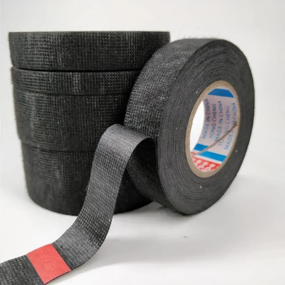 15M Heat Resistant Tape Coroplast Adhesive Automotive Cloth Tape For Car Cable Harness Wiring Fabric Loom Electrical Heat Tape