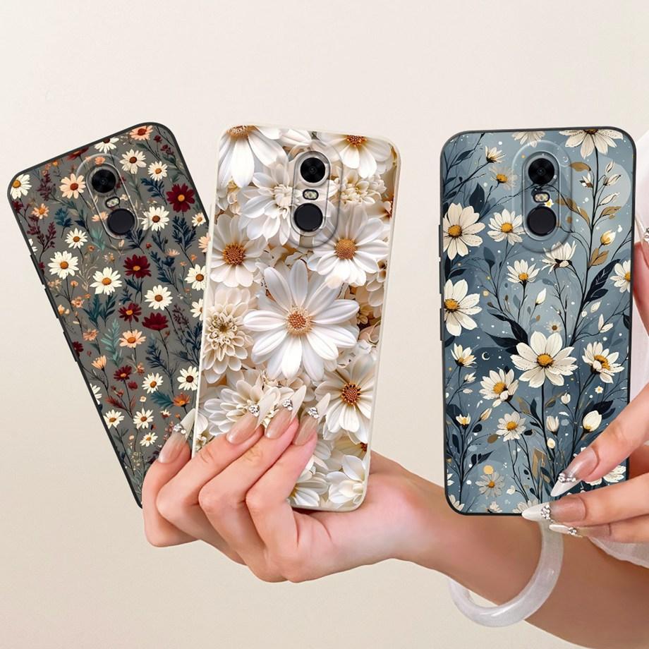 Новый модный чехол для телефона с рисунком для Xiaomi Redmi 5 Plus Redmi5 5+ 5Plus Funda Мягкий матовый силикон Узор с бантом Мультяшный кот Чехлы