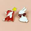 Cartoon Fox Rabbit Brooch - Cute Versatile Alloy Accessory for Clothing & Bags