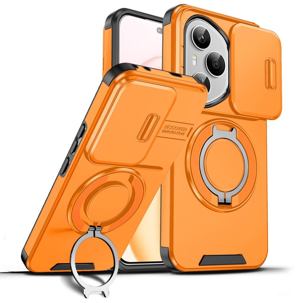 Противоударный магнитный чехол для Honor 400 Pro 5G Сдвижная защита камеры Кольцо-подставка Защитная крышка для Honor 400 Lite X9C Magic7 Lite Чехол