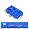 Multi-Compartment Rectangular Plastic Storage Box