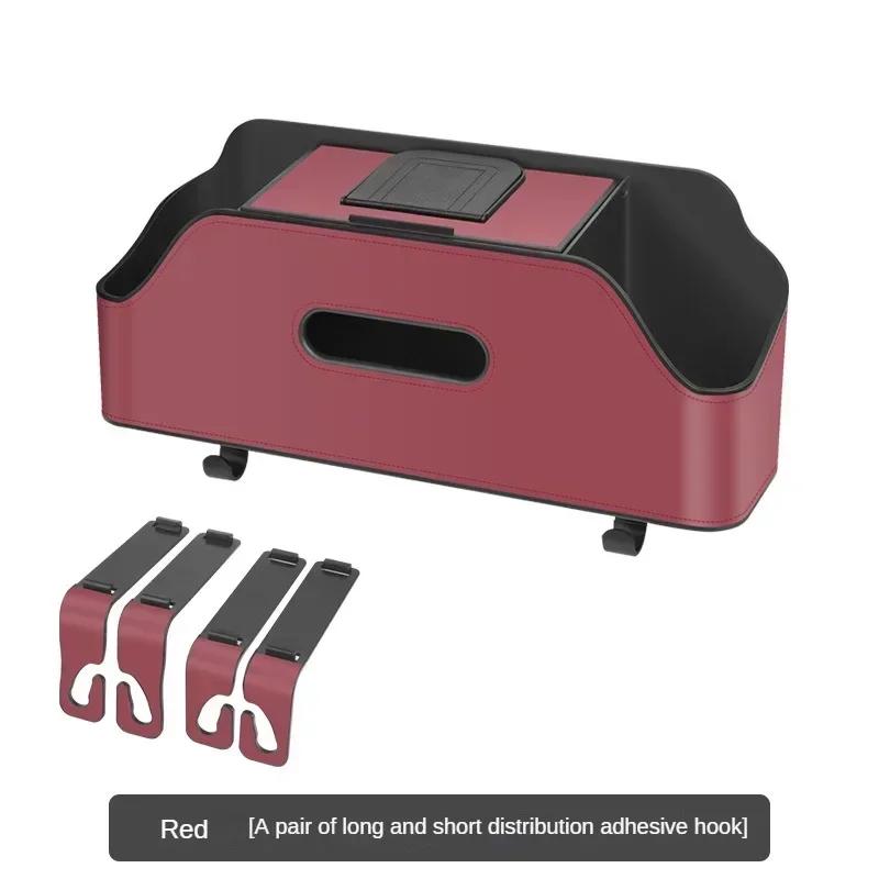 Органайзер на спинку сиденья автомобиля, органайзер для хранения в автомобиле на заднее сиденье, органайзер на спинку сиденья автомобиля с 2 подстаканниками, коробкой для салфеток, крючками для детей