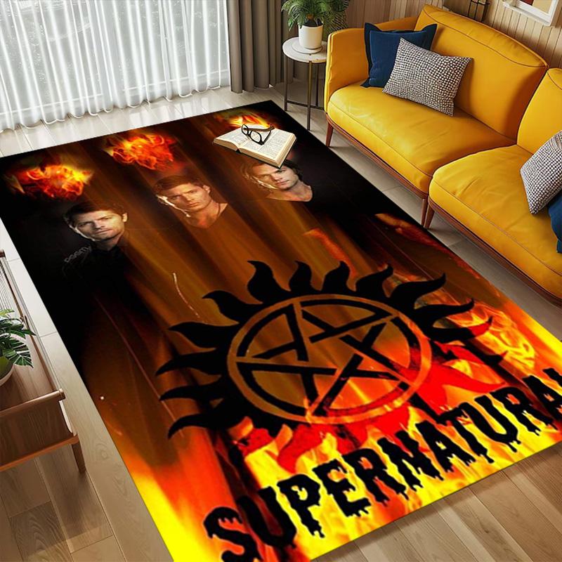 Supernatural Battle Living Room Nonslip Area Rug Soft Carpet For Bedroom Game Playroom Sofa Office Home Decor Doormat Christmas Gift C922151