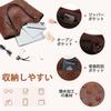 VASCHY tote bag ladies, fashion PU leather large capacity handbag business bag shoulder bag crossbody bag commute trip With zipper brown