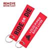 Remove Before Flight Ride or Die Embroidery Key Holder for Motorcycle Embroidery Keyring