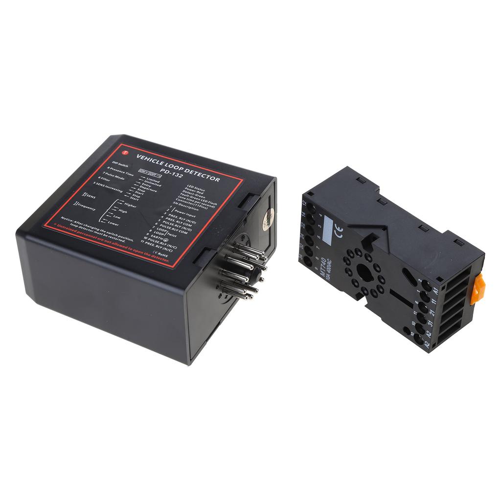 PD132 Single Channel Inductive Vehicle Loop Detector for Car Parking Gate Traffic Control Loop Detector English Version