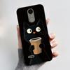 For LG K4 2017 Soft Silicone Black Case For LG K8 2017 Fashion Style Unique Design Rabbit Lamp, Butterfly Lotus Casing