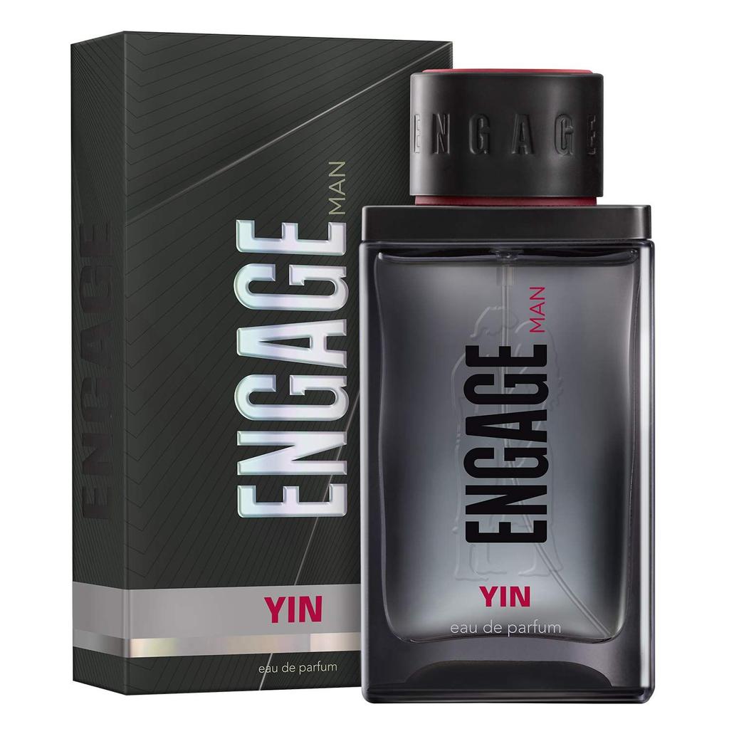 Engage Yin Eau De Parfum для мужчин, фруктово-цветочный, приятный для кожи и стойкий, 90 мл