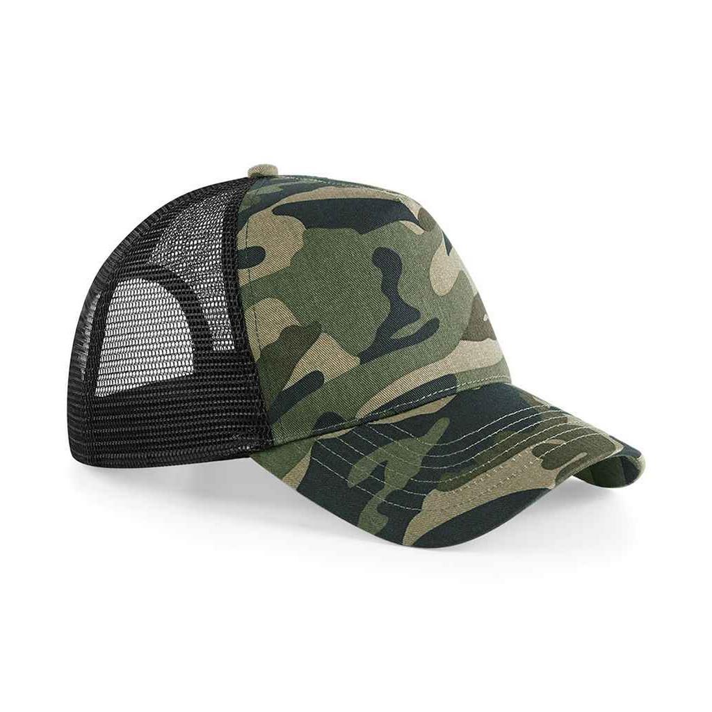 Beechfield Камуфляжная кепка унисекс для взрослых Snapback Trucker