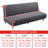 New Solid Color Sofa Bed Cover Elastic Armless Couch Cover Spandex Jacquard Non-slip Slipcovers Washable Sofa Protector For Home