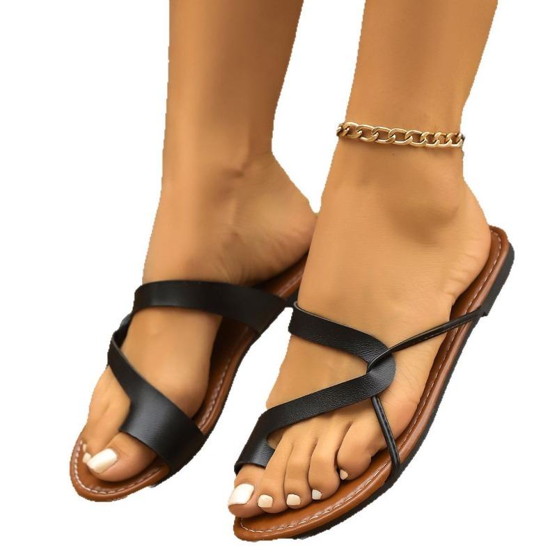 Весенне-летние новые повседневные модные домашние тапочки с закрытым носком, универсальные для пляжного отдыха