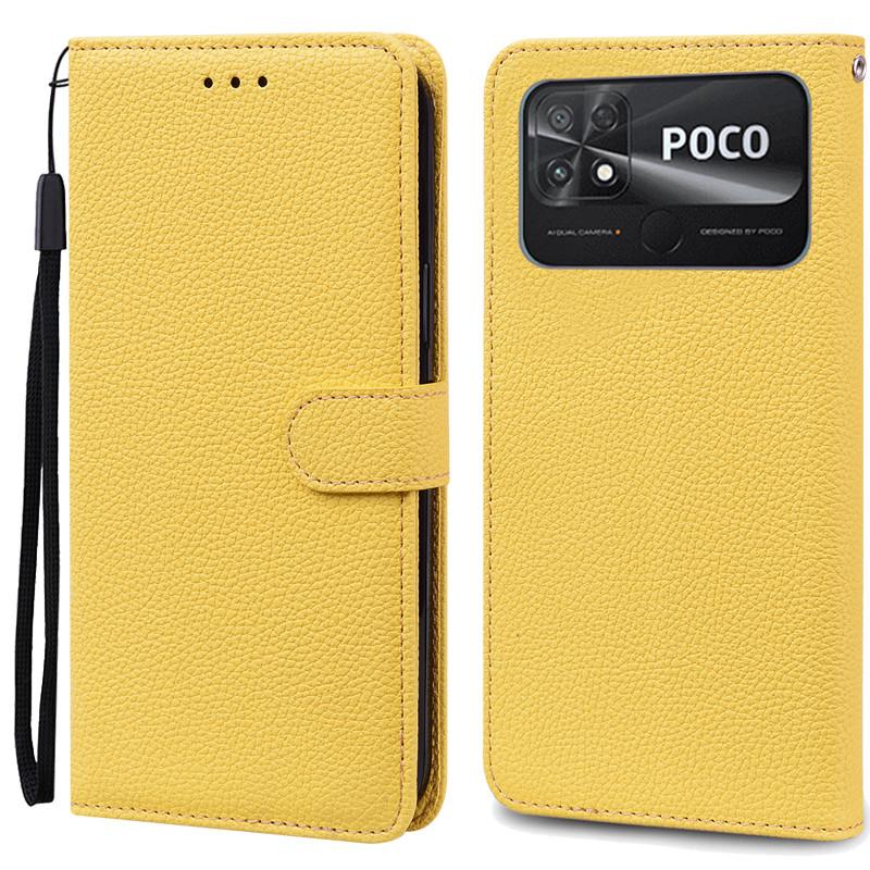 POCO C40 Case Leather Wallet Flip Case For POCO C40 Case Xiaomi POCO C40 C 40 PocoC40 Phone Cover Coque Fundas Etui Shell