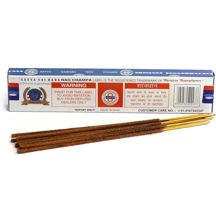 Encens - Nag Champa - Argabatti - 15 Grammes - Parfum Apaisant - 15 Bâtonnets