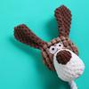 Fun Pet Toy Donkey Shape Corduroy Chew Toy For Dogs Puppy Squeaker Squeaky Plush Bone Molar Dog Toy Pet Training Dog Accessories