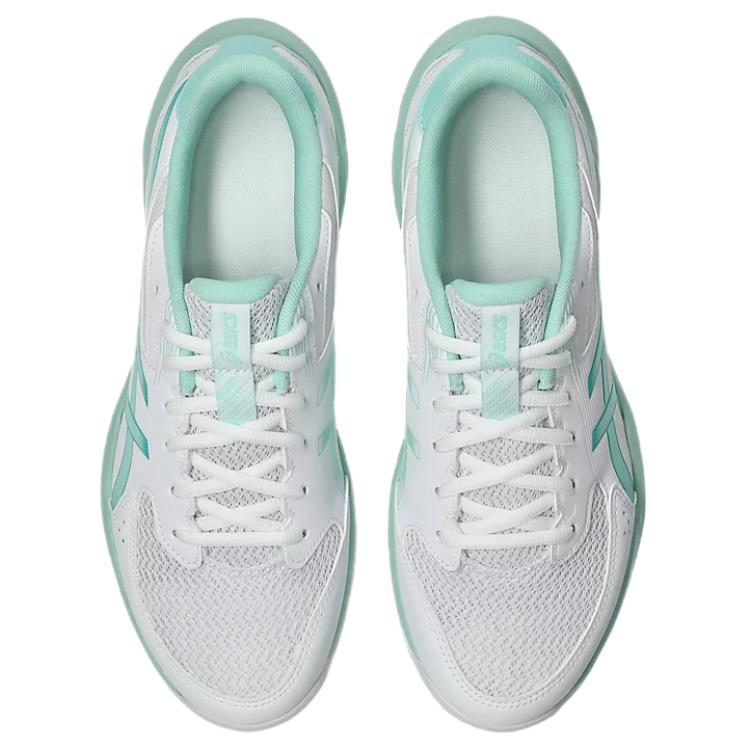 Asics GEL ROCKET 12 Искусственная кожа Удобная поддержка Волейбольные кроссовки Унисекс Белый Зеленый 1073A080-104
