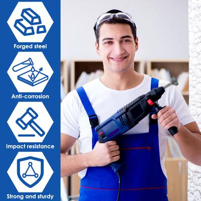Sds Plus T Post Ground Rod Driver Metal Forged Steel Drill Bit Hammer Drills Varilla Acero Calibrado Taladro Percutor Sds