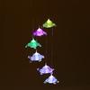 Solar Turtles Hanging Lamp Wind Chime Pendant Light IP44 Mixcolor Slow Flashing