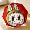 Rabbit Art 8 Ribs 3Fold Black Glue Uv Protection Umbrella Sun Protection Rainproof Compact Folding Umbrella For Travel Daily Use C9241667